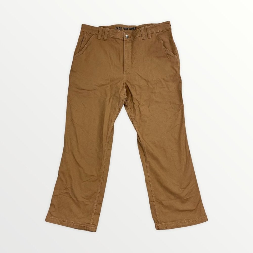 Duluth Trading Co. Flex Fire Hose Men's Brown Work Pants 40 x 29
